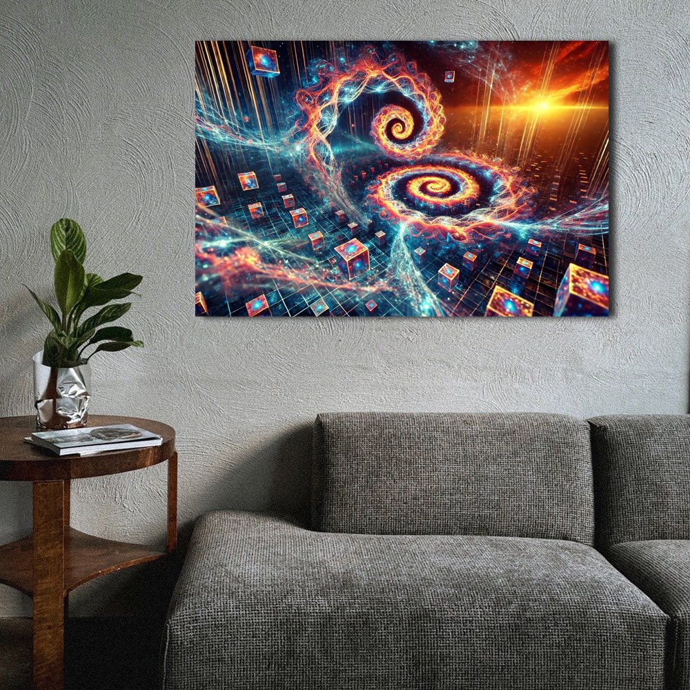 Cuadro decorativo personalizado â€“ Espirales CÃ³smicos: El CÃ³digo del Universo