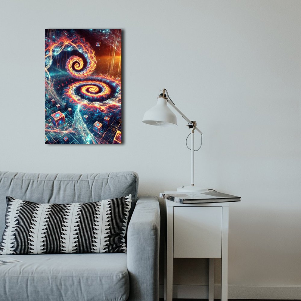 Cuadro decorativo personalizado â€“ Espirales CÃ³smicos: El CÃ³digo del Universo