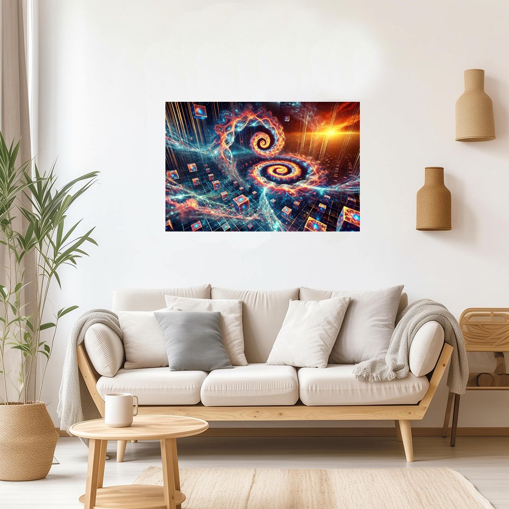 Cuadro decorativo personalizado â€“ Espirales CÃ³smicos: El CÃ³digo del Universo