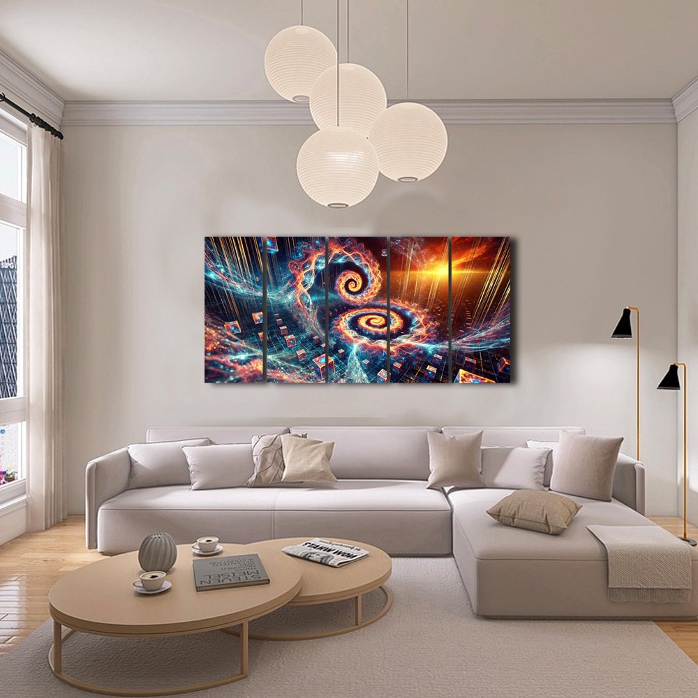 Cuadro decorativo personalizado â€“ Espirales CÃ³smicos: El CÃ³digo del Universo