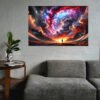 Cuadro decorativo personalizado Explorador CÃ³smico: MÃ¡s AllÃ¡ del Horizonte Interior