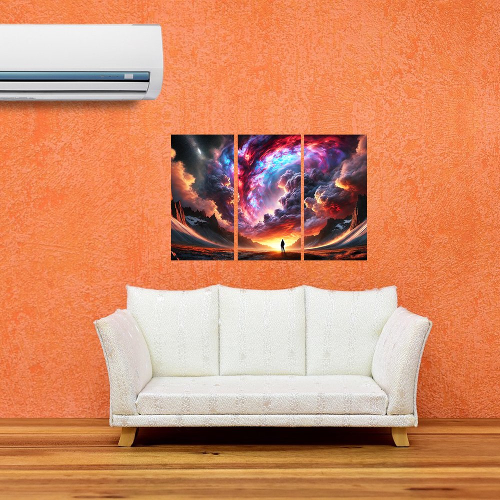 Cuadro decorativo personalizado Explorador CÃ³smico: MÃ¡s AllÃ¡ del Horizonte Interior