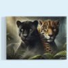 Cuadro decorativo personalizado  Guardianes de la Selva: Fuerza y Misterio Felino