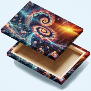Cuadro decorativo personalizado – Espirales Cósmicos: El Código del Universo