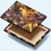 Cuadro decorativo personalizado RÃ­o de Luz Dorada: Viaje Abstracto al CorazÃ³n del Flujo CÃ³smico