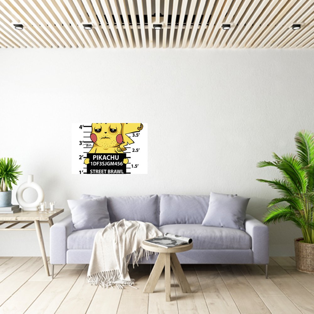 Pikachu Street Brawl Cuadro decorativo personalizado