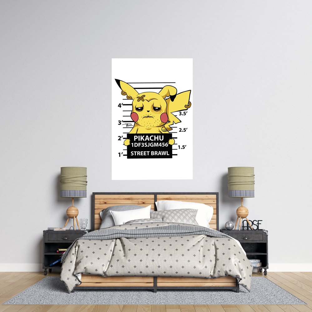 Pikachu Street Brawl Cuadro decorativo personalizado