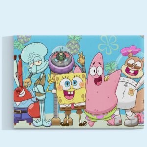 Personajes de Bob Esponja Cuadro decorativo personalizado