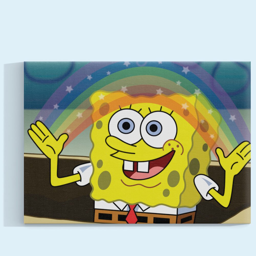 Bob Esponja "Imaginaci&Atilde;&sup3;n" Cuadro decorativo personalizado