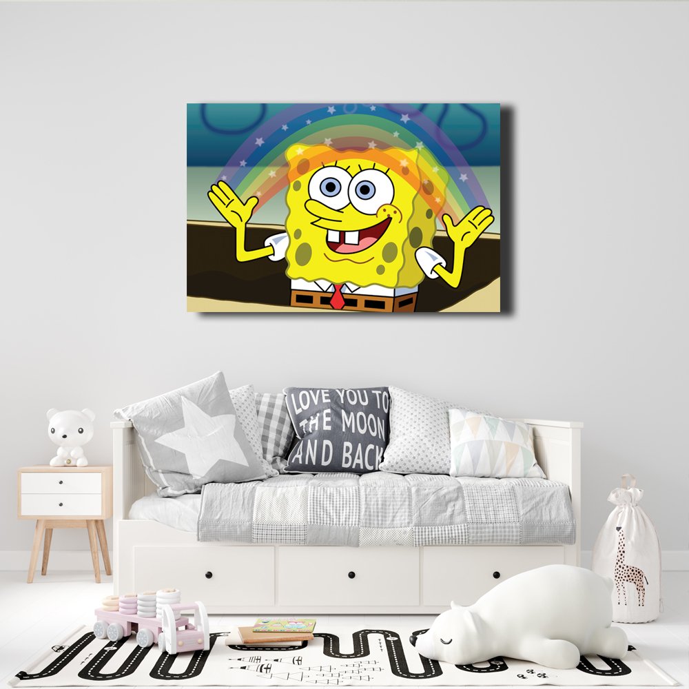 Bob Esponja "Imaginaci&Atilde;&sup3;n" Cuadro decorativo personalizado