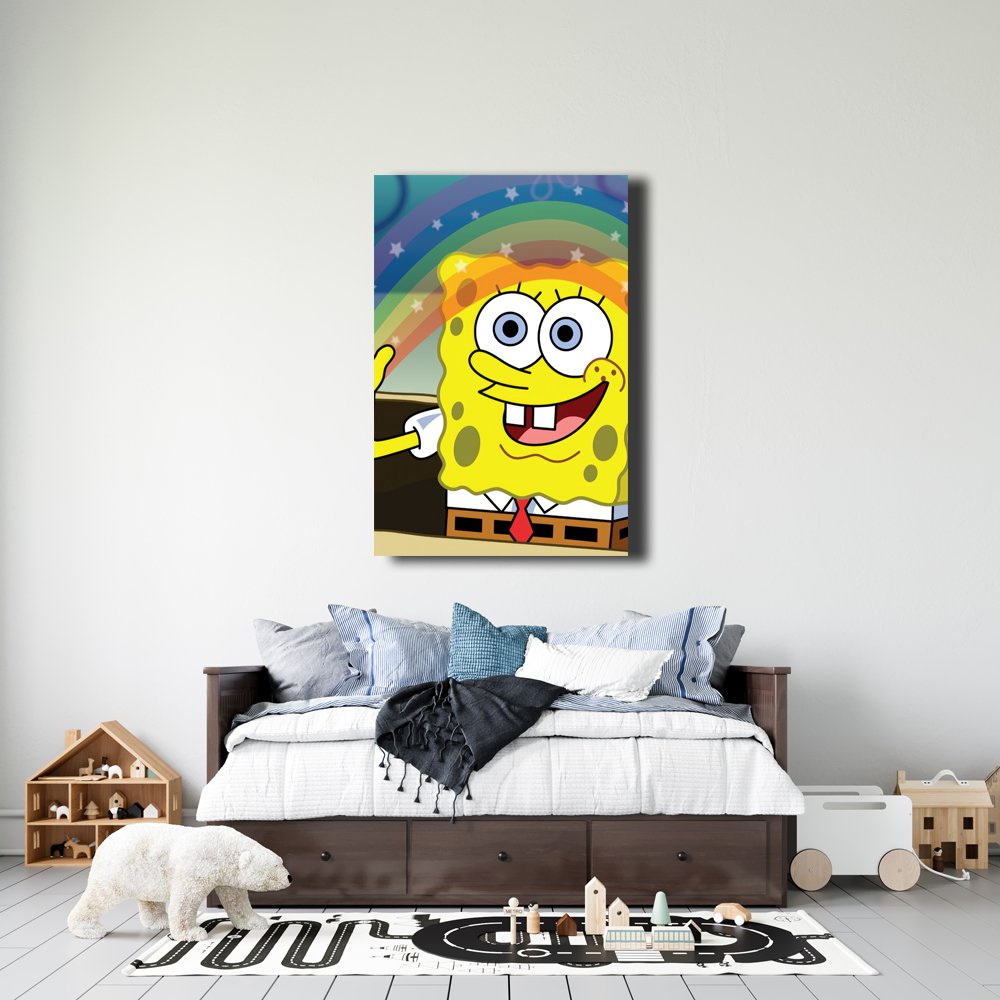 Bob Esponja "Imaginaci&Atilde;&sup3;n" Cuadro decorativo personalizado