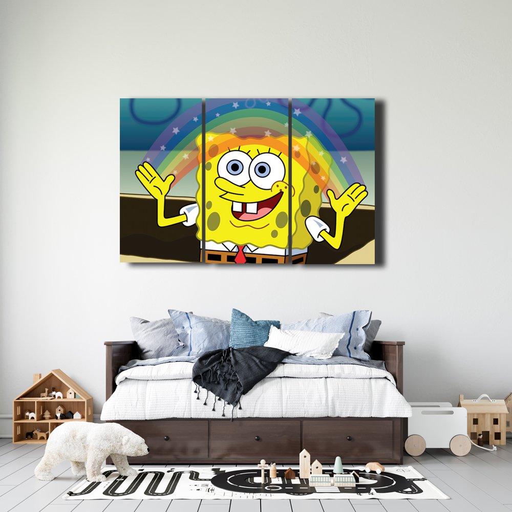 Bob Esponja "Imaginaci&Atilde;&sup3;n" Cuadro decorativo personalizado