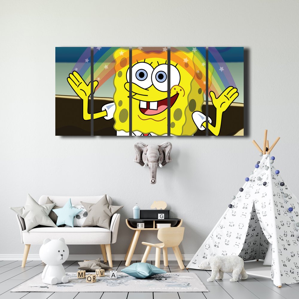 Bob Esponja "Imaginaci&Atilde;&sup3;n" Cuadro decorativo personalizado