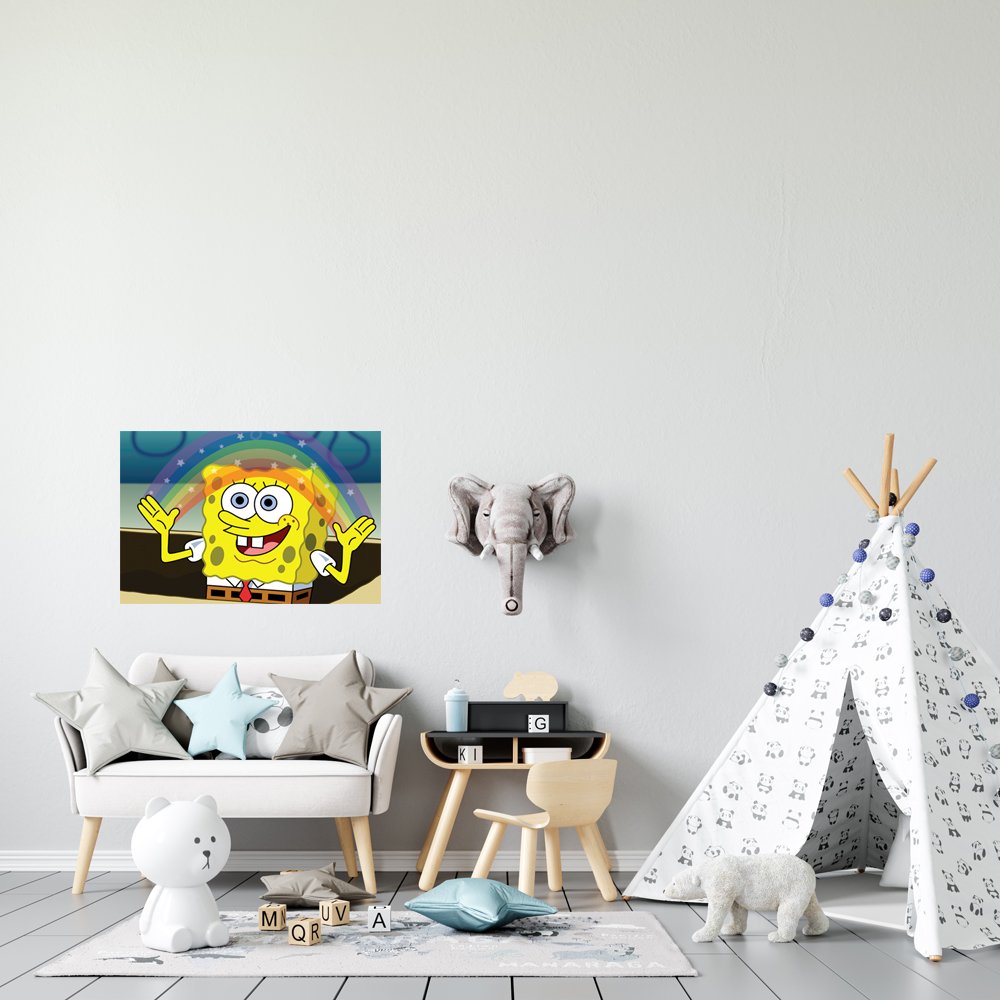 Bob Esponja "Imaginaci&Atilde;&sup3;n" Cuadro decorativo personalizado