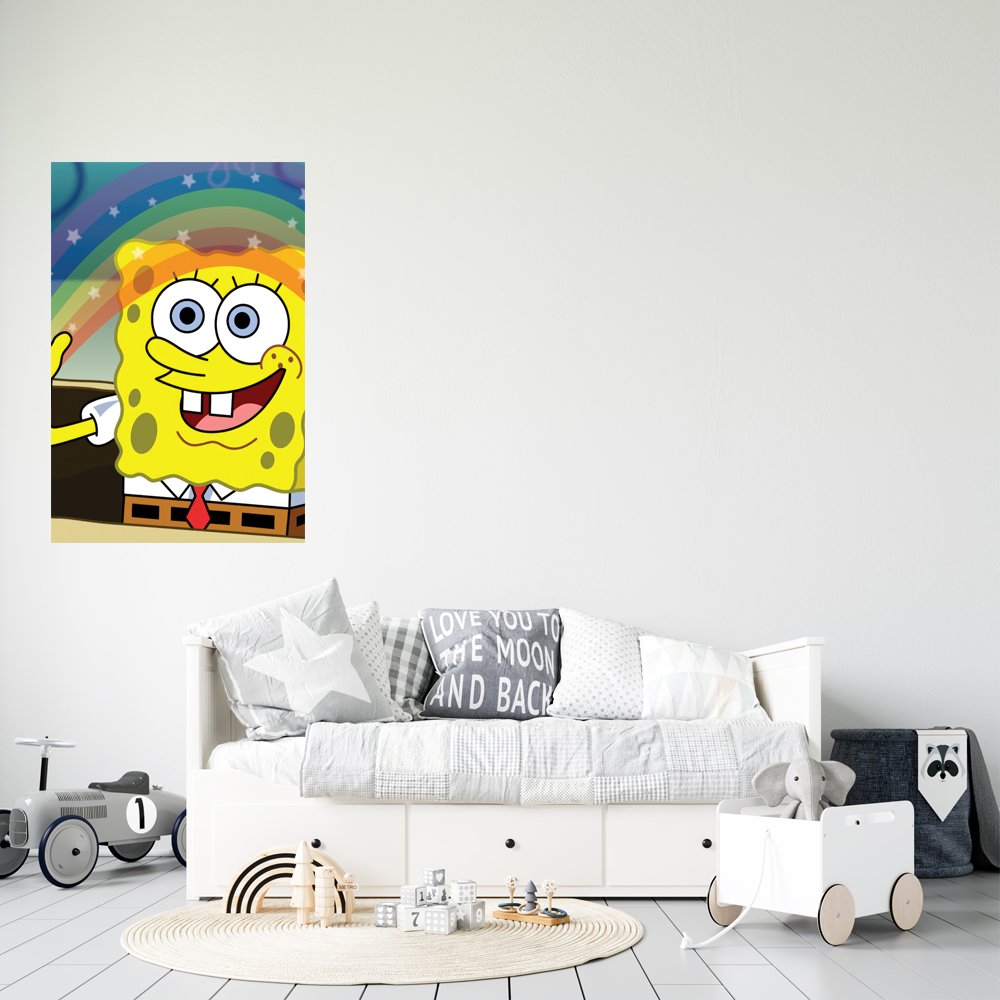 Bob Esponja "Imaginaci&Atilde;&sup3;n" Cuadro decorativo personalizado