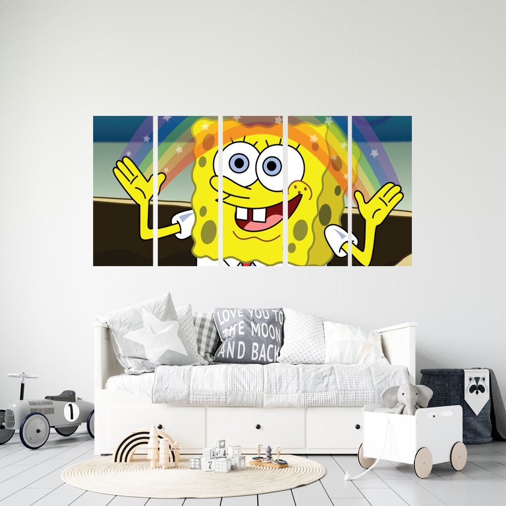 Bob Esponja "Imaginaci&Atilde;&sup3;n" Cuadro decorativo personalizado