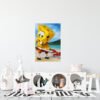 Bob Esponja en la Playa: Â¡Pinzas al Ataque! Cuadro decorativo personalizado