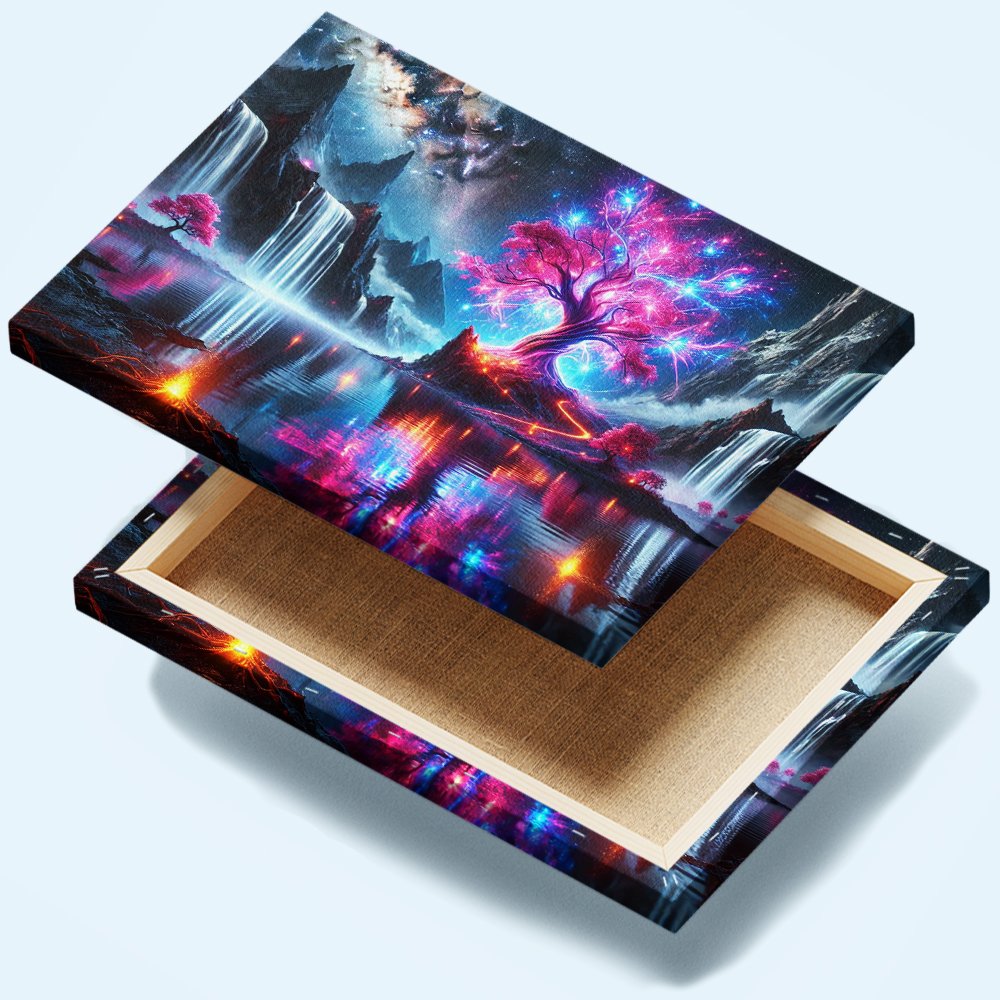 Ãrbol de Luz CÃ³smica Cuadro decorativo personalizado