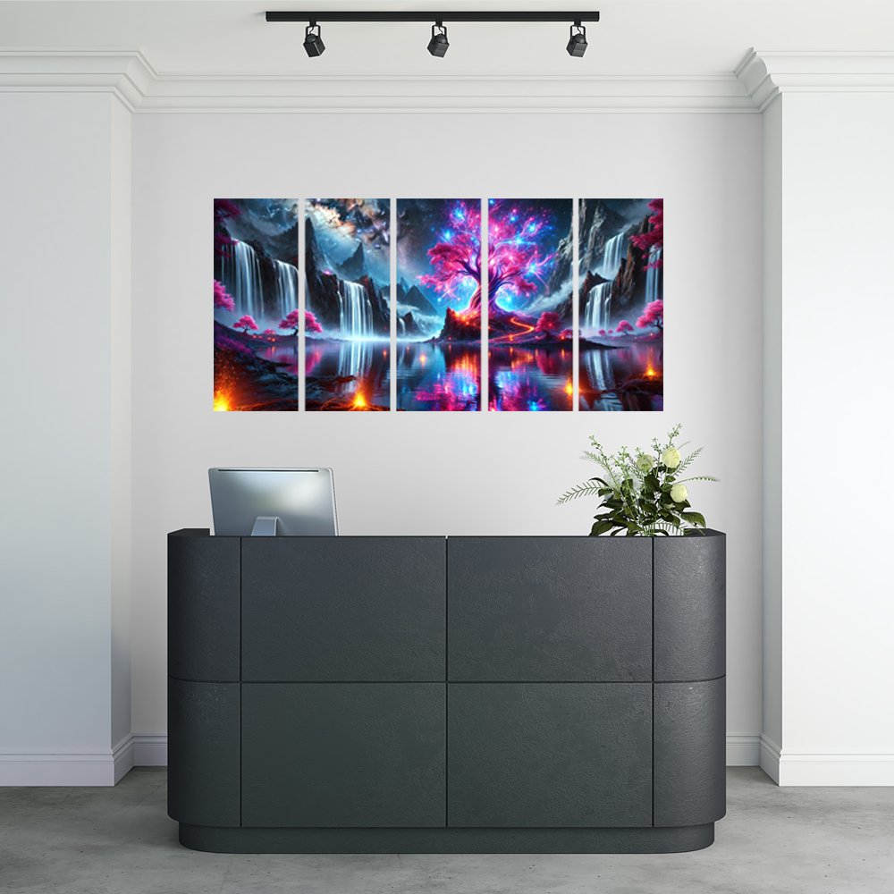 Ãrbol de Luz CÃ³smica Cuadro decorativo personalizado