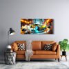 Rugido de NeÃ³n Urbano Cuadro decorativo personalizado
