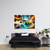 Rugido de NeÃ³n Urbano Cuadro decorativo personalizado