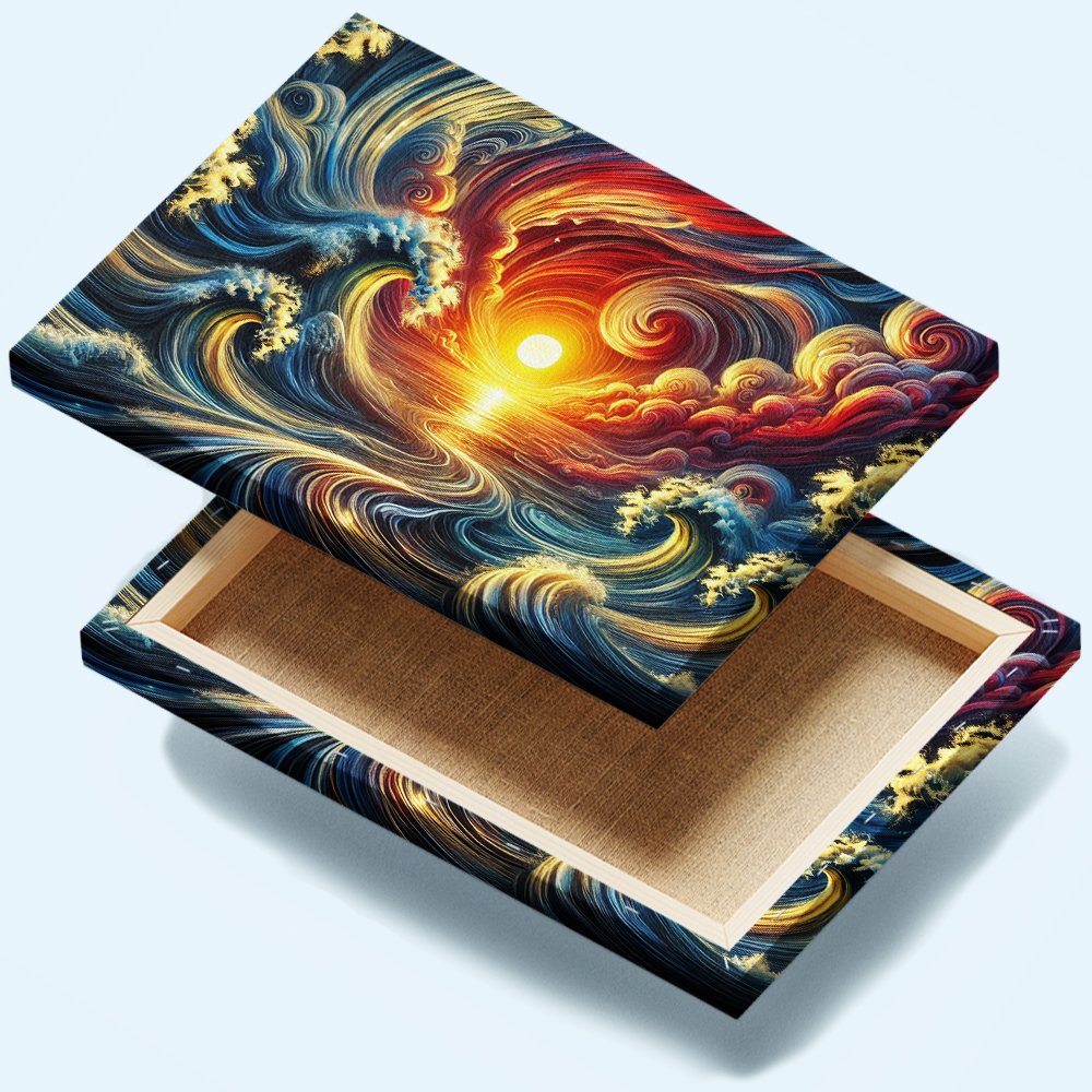 Mar de Fuego y Tormenta Cuadro decorativo personalizado