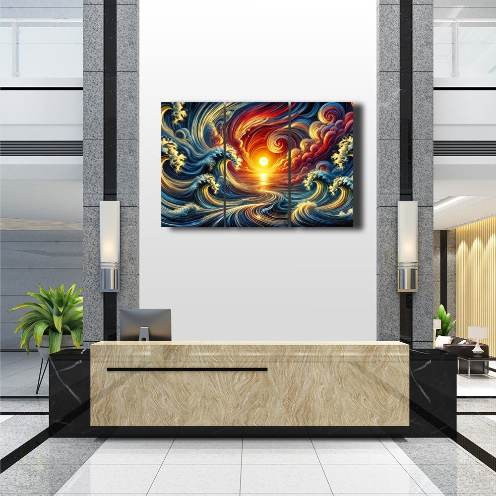 Mar de Fuego y Tormenta Cuadro decorativo personalizado