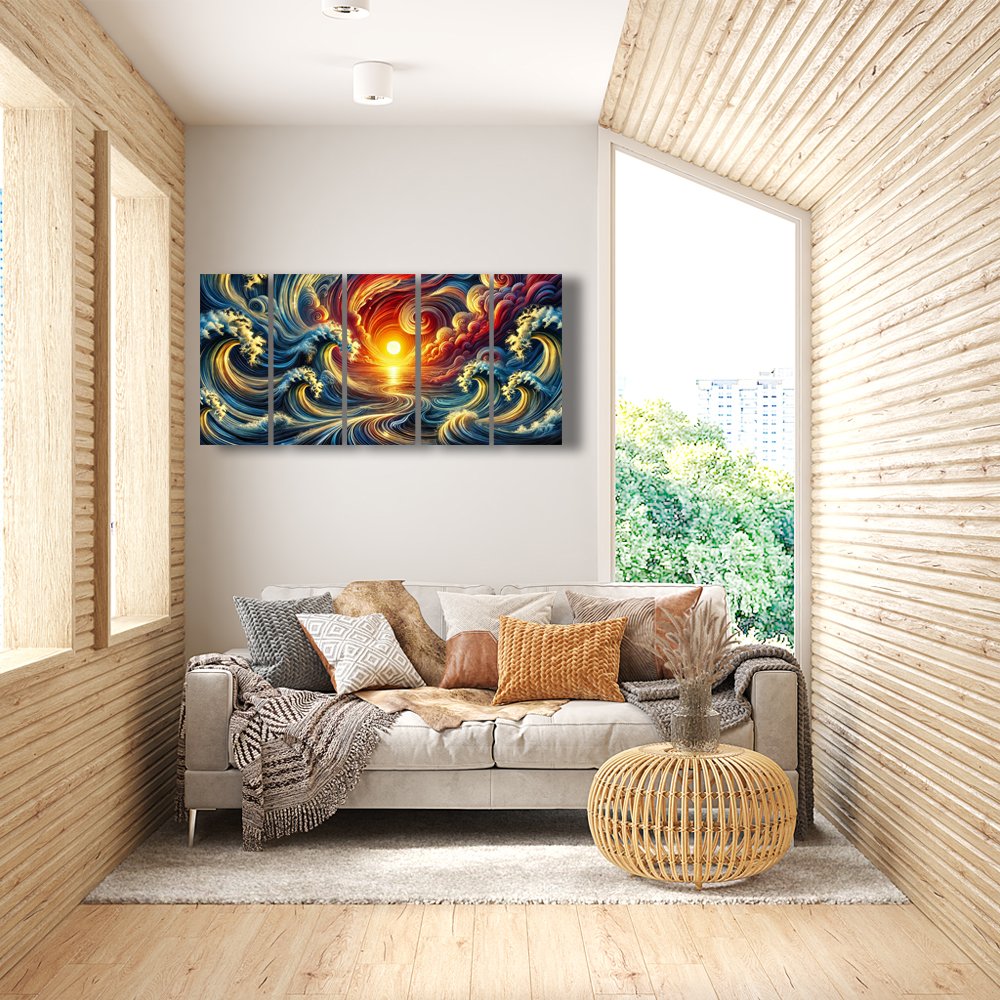 Mar de Fuego y Tormenta Cuadro decorativo personalizado