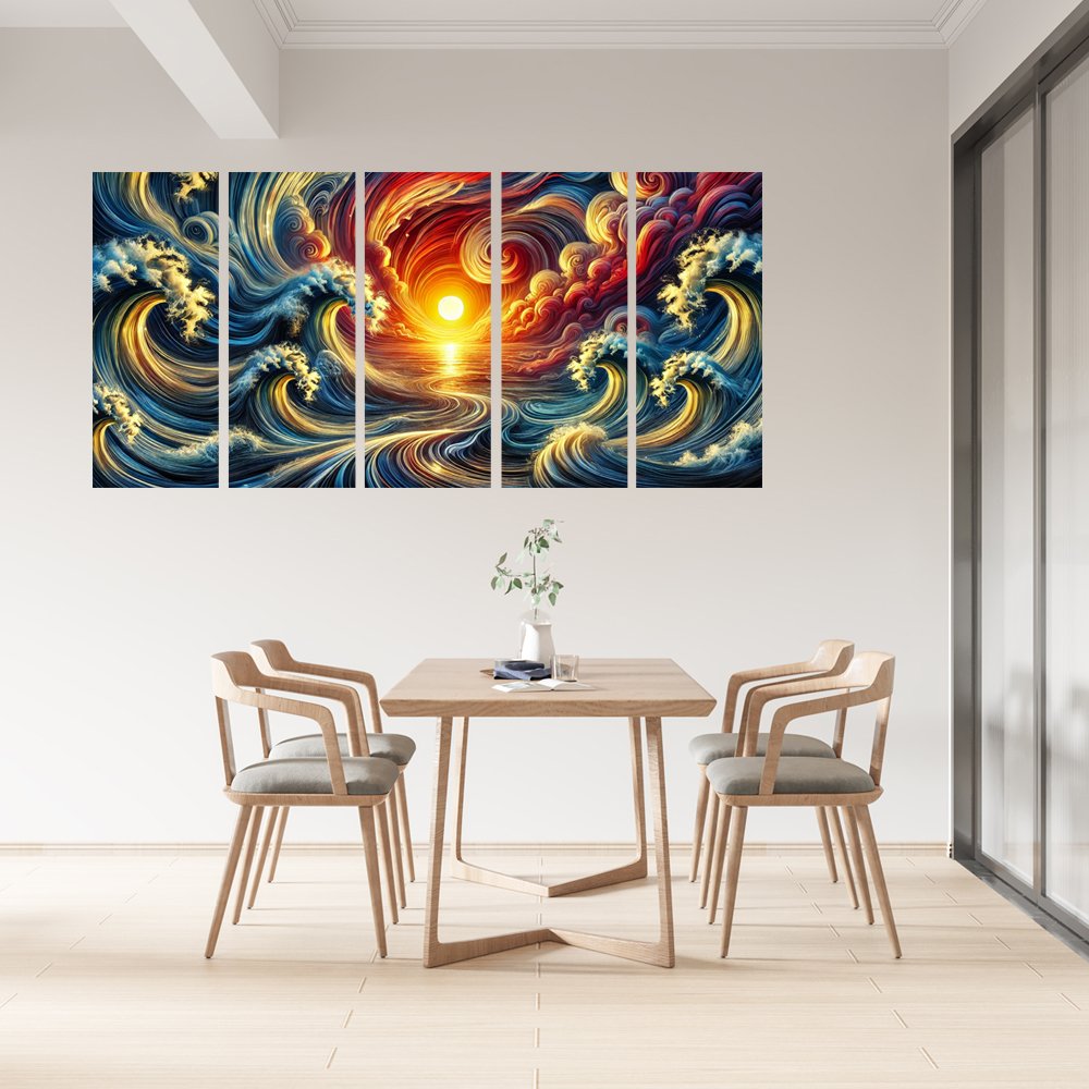 Mar de Fuego y Tormenta Cuadro decorativo personalizado