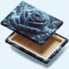 Rosa Azul con Gotas de rocio Cuadro decorativo personalizado