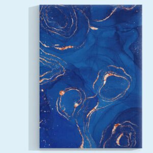 Universo en Azul Profundo Cuadro decorativo personalizado