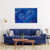 Universo en Azul Profundo Cuadro decorativo personalizado