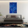 Universo en Azul Profundo Cuadro decorativo personalizado