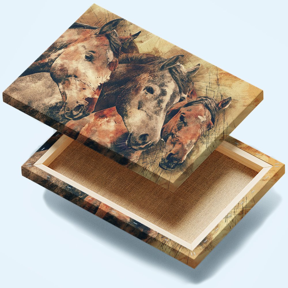 Caballos de Fuerza Serena Cuadro decorativo personalizado