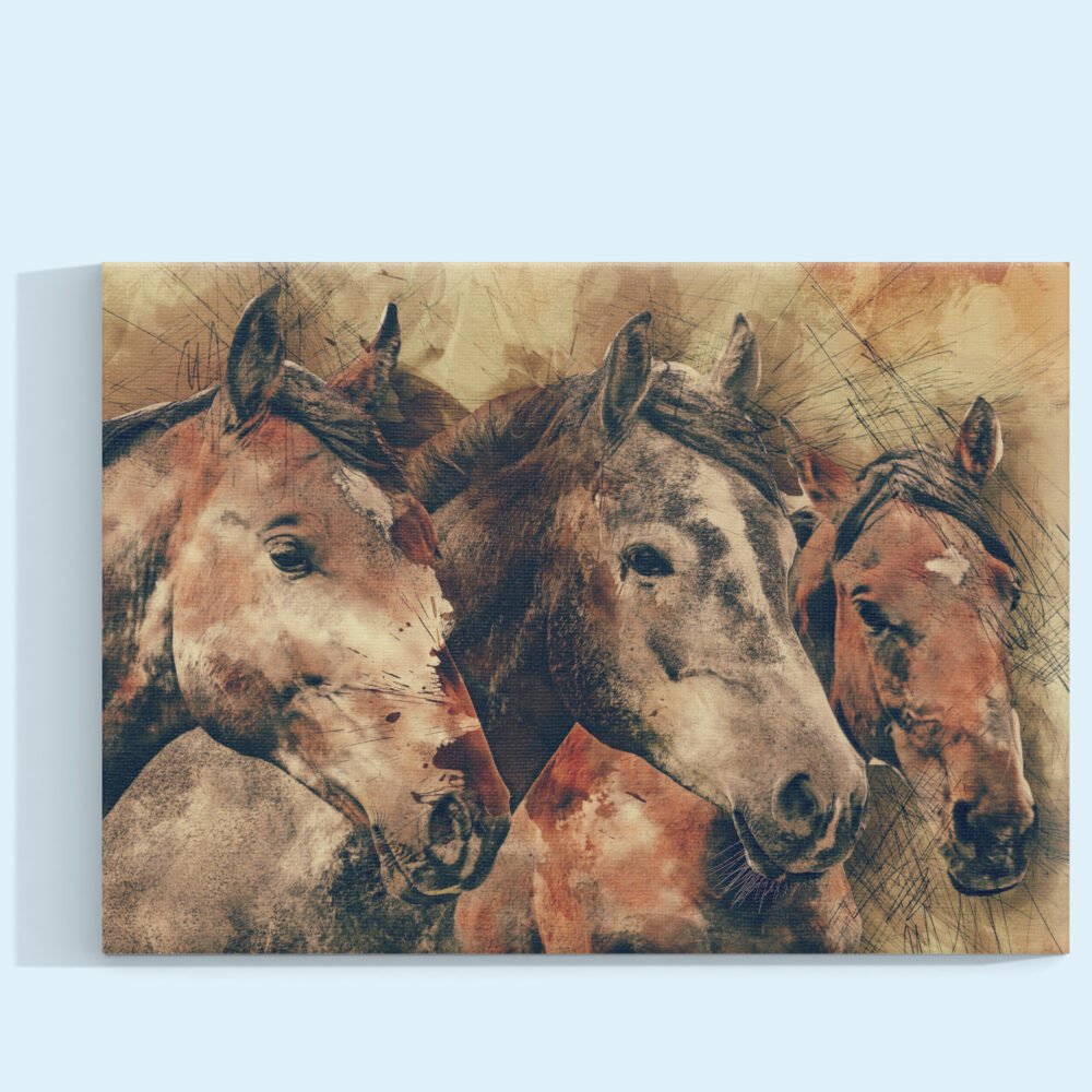 Caballos de Fuerza Serena Cuadro decorativo personalizado
