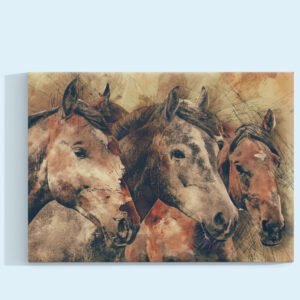 Caballos de Fuerza Serena Cuadro decorativo personalizado