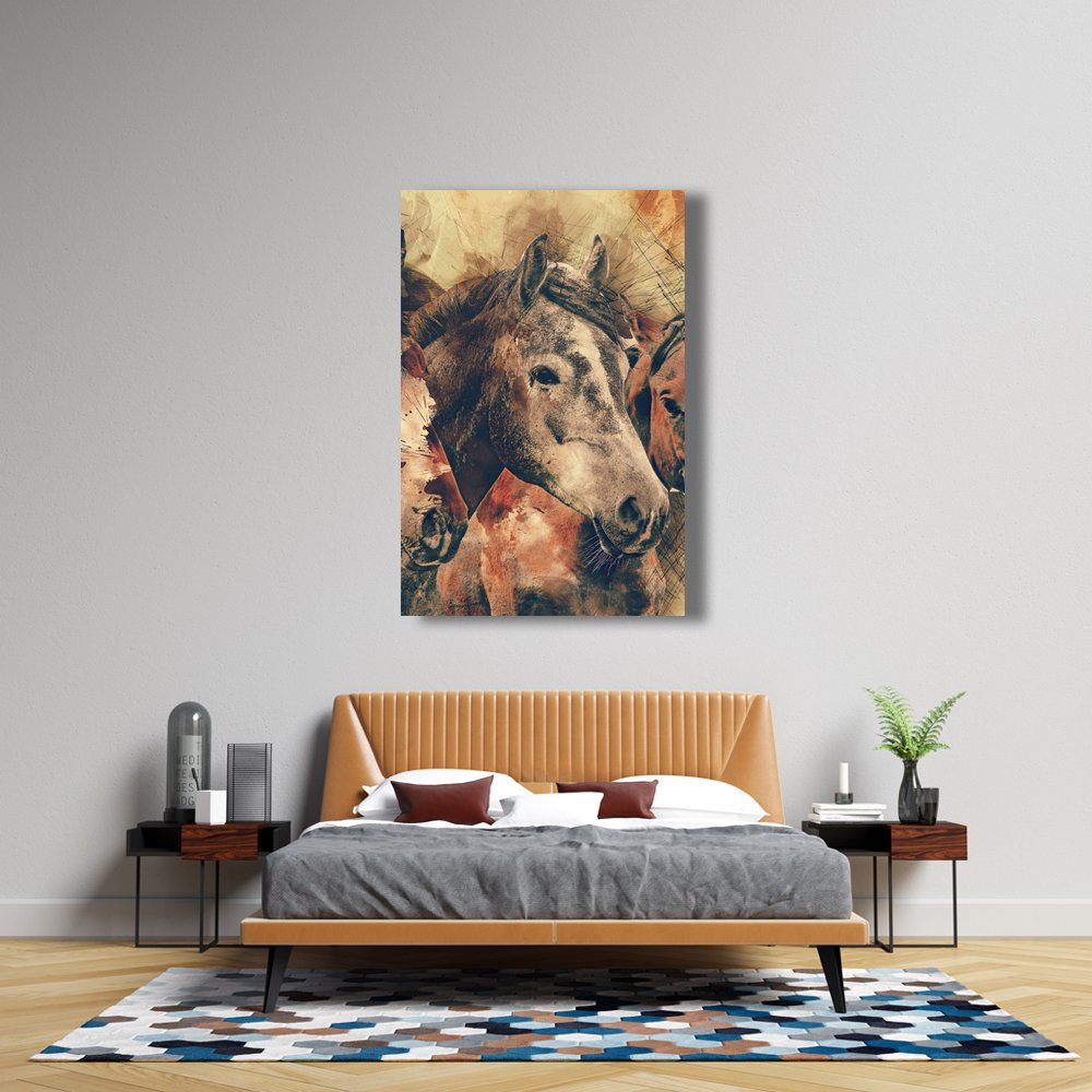 Caballos de Fuerza Serena Cuadro decorativo personalizado