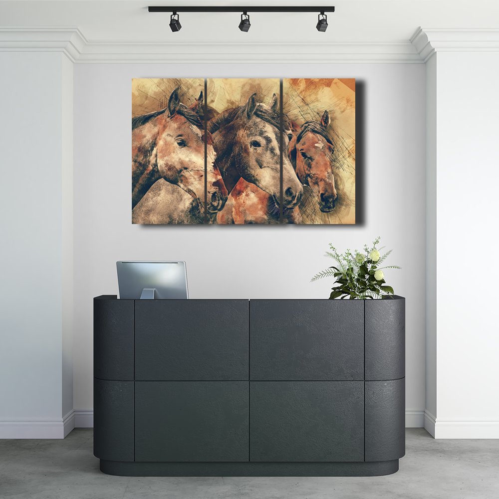 Caballos de Fuerza Serena Cuadro decorativo personalizado