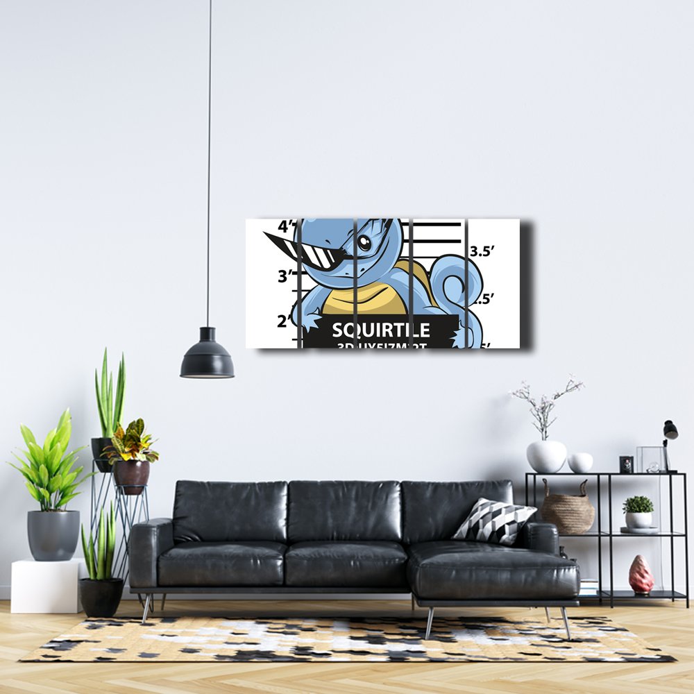 Squirtle Spitting in Public Cuadro decorativo personalizado