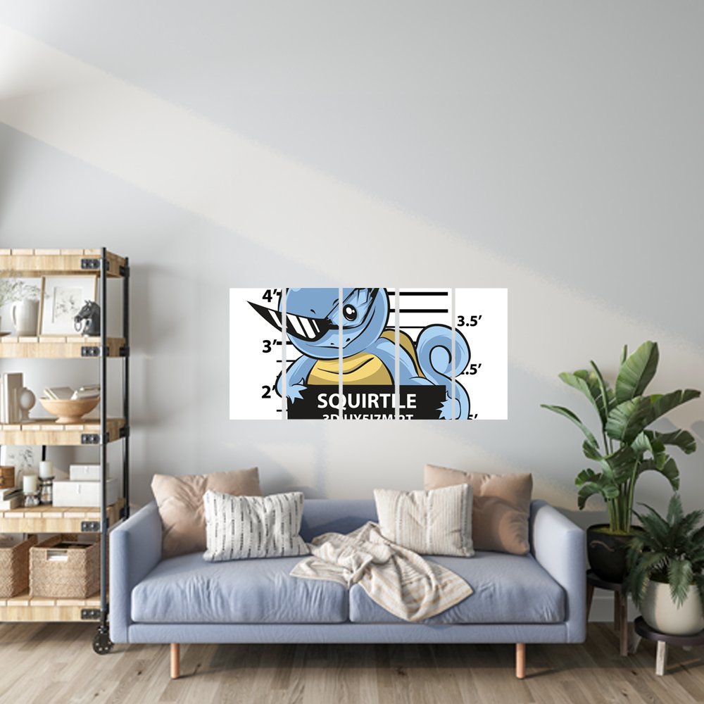 Squirtle Spitting in Public Cuadro decorativo personalizado