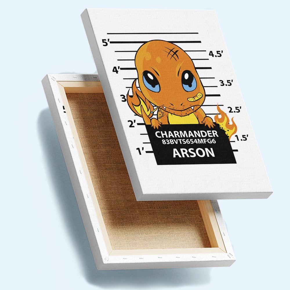 Charmander Arson Cuadro decorativo personalizado