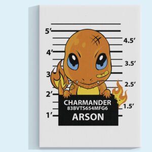 Charmander Arson Cuadro decorativo personalizado