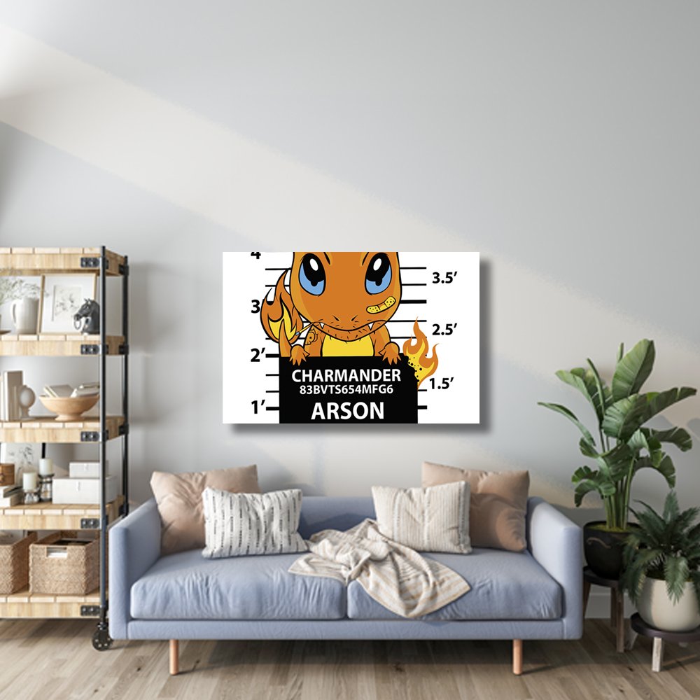 Charmander Arson Cuadro decorativo personalizado