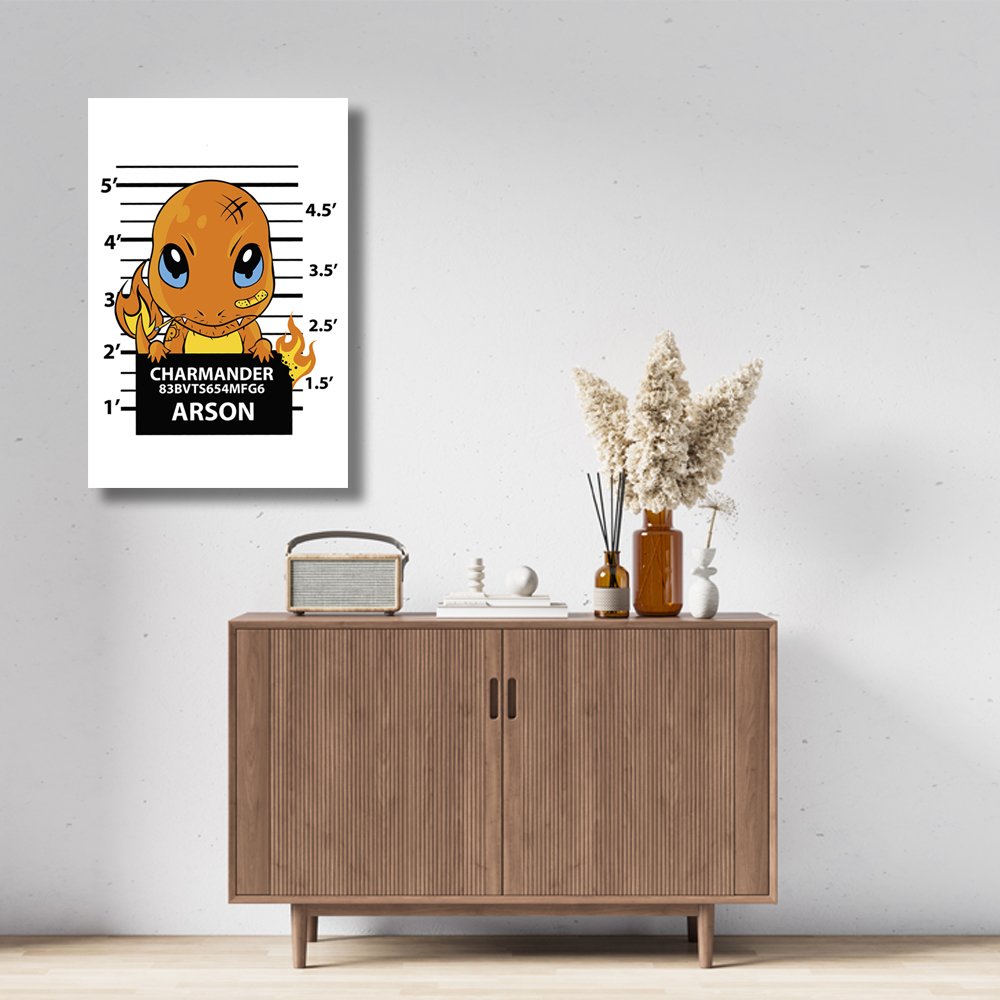 Charmander Arson Cuadro decorativo personalizado