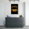 Labios Dorados Cuadro decorativo personalizado