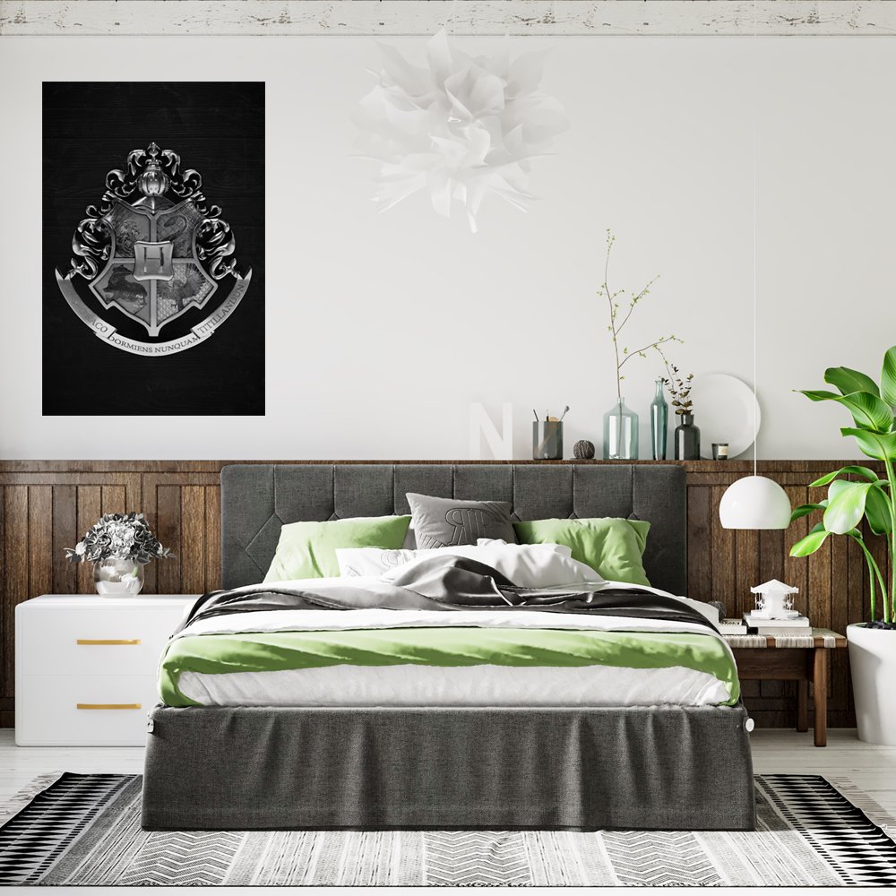Escudo MetÃ¡lico de Hogwarts Cuadro decorativo personalizado