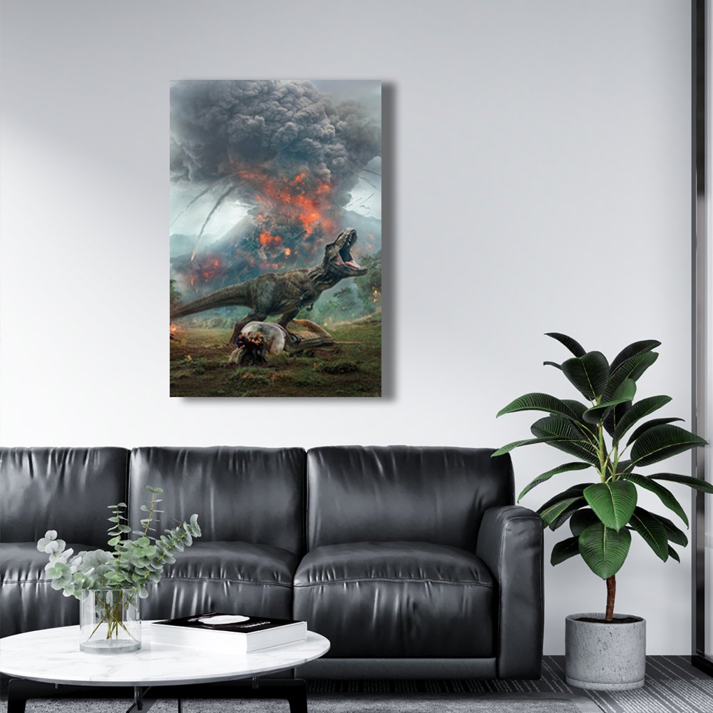 ErupciÃ³n en Isla Nublar Cuadro decorativo personalizado