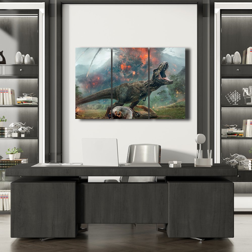 ErupciÃ³n en Isla Nublar Cuadro decorativo personalizado