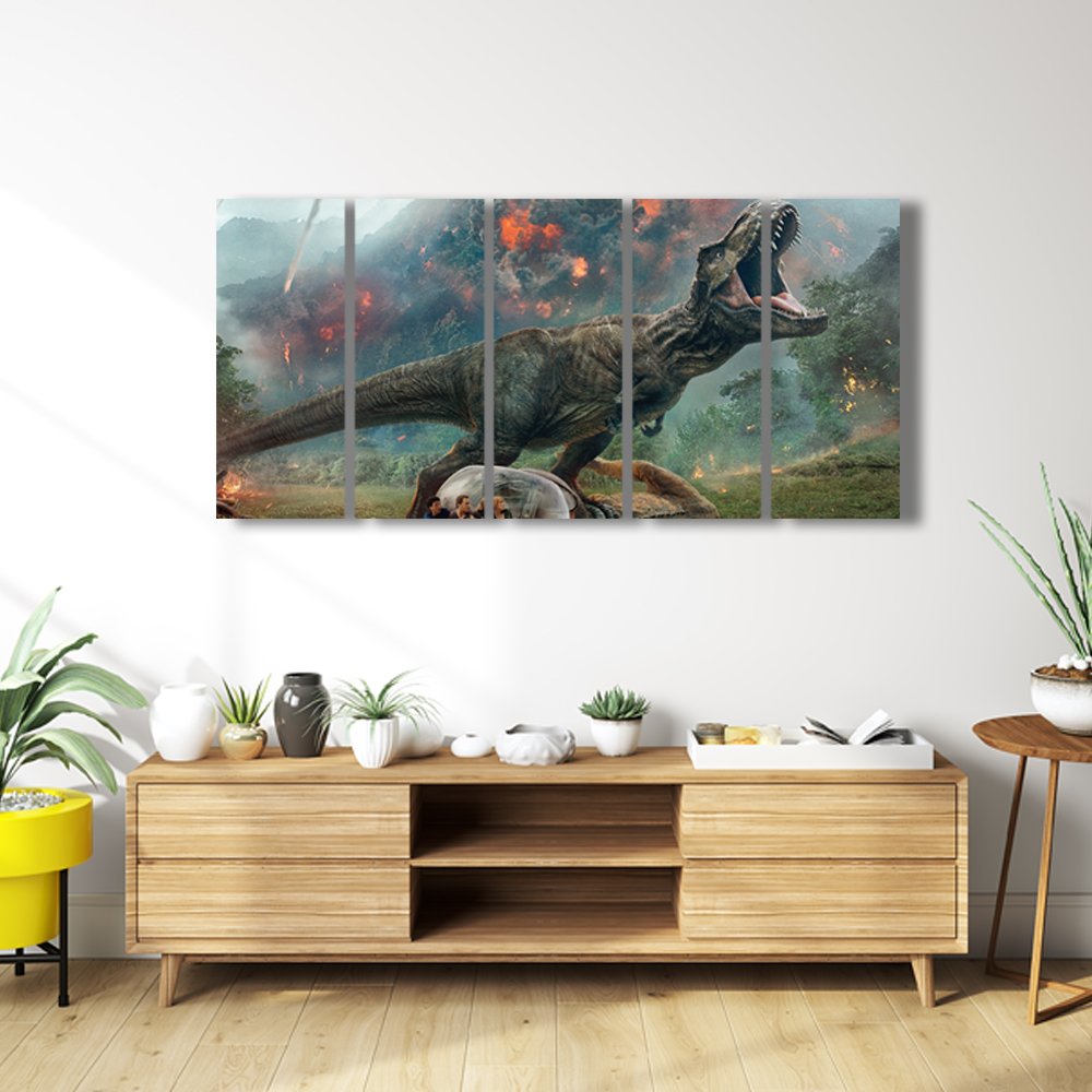 ErupciÃ³n en Isla Nublar Cuadro decorativo personalizado