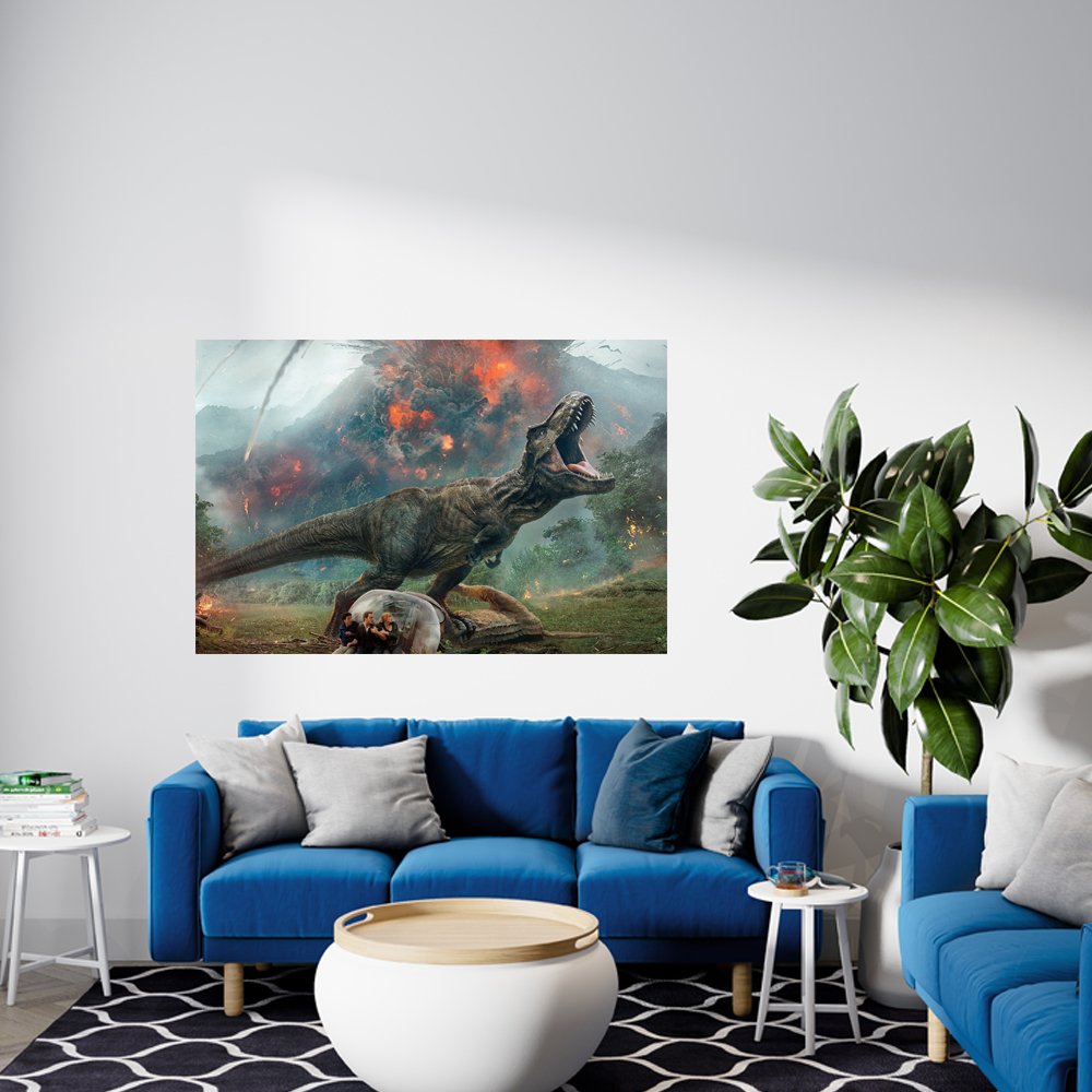 ErupciÃ³n en Isla Nublar Cuadro decorativo personalizado